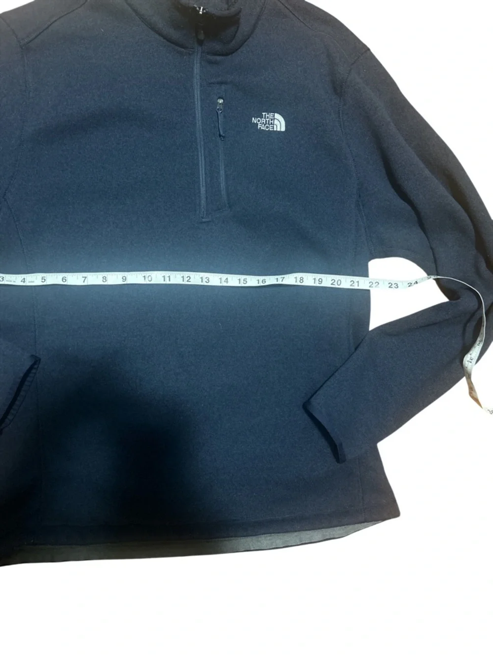 The North Face Men XXL Navy Blue 1/4 Zip Fleece Pullover Outdoor Hiking